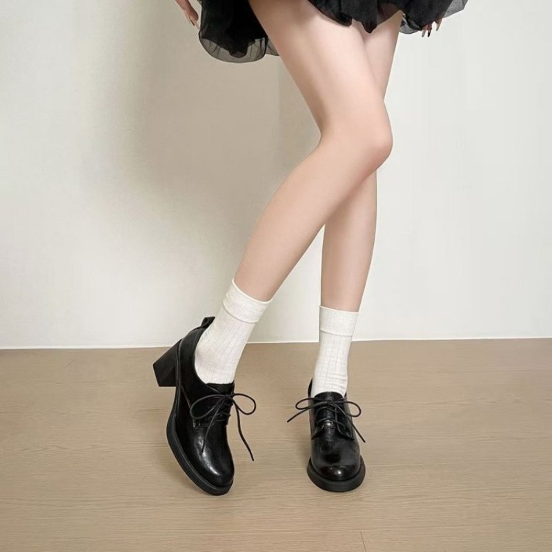 Oxford Lace Up Women - Женские туфли-оксфорды с квадратным носком, на