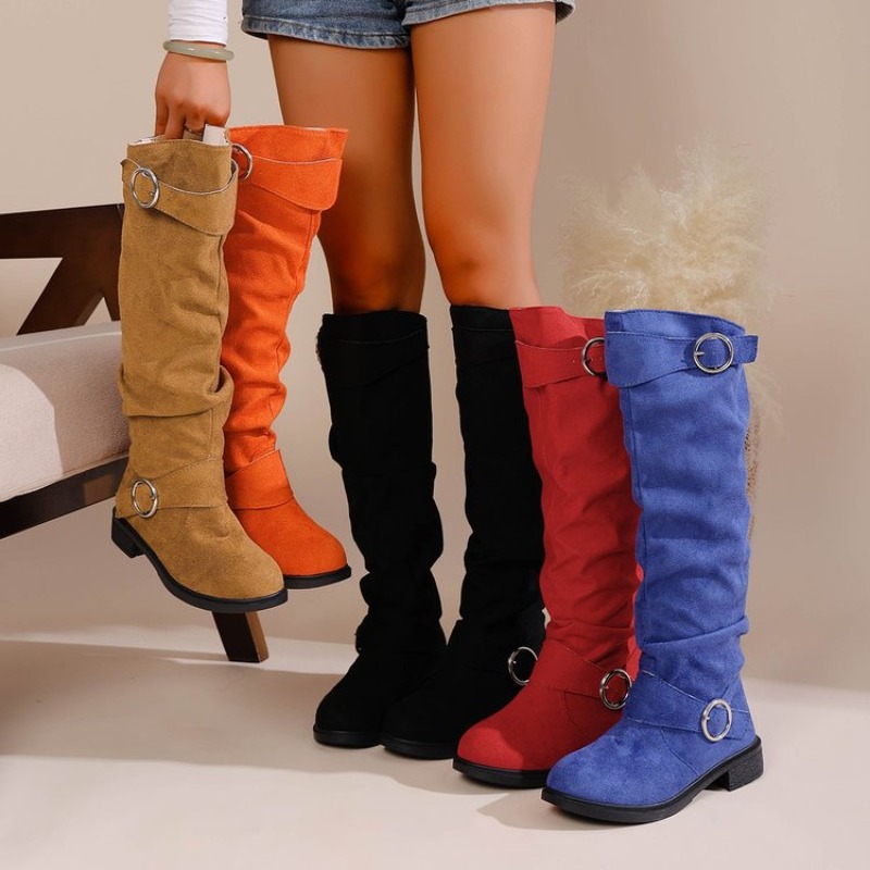 Knee High Boots Women - Винтажные ковбойские сапоги до колена в