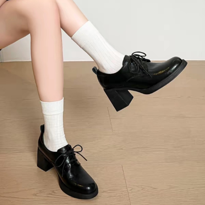 Женские туфли-оксфорды с квадр – обзор и цена Oxford Lace Up Women