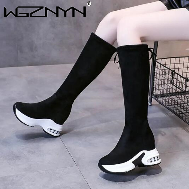 Зимние теплые высокие сапоги н – обзор и цена Knee High Boots Women