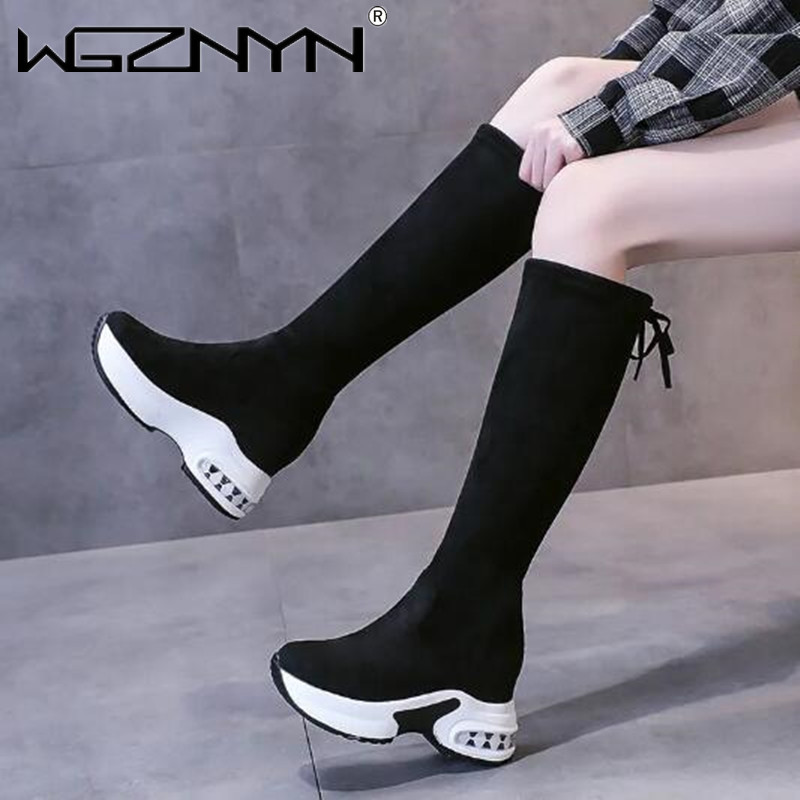Зимние теплые высокие сапоги н – обзор и цена Knee High Boots Women