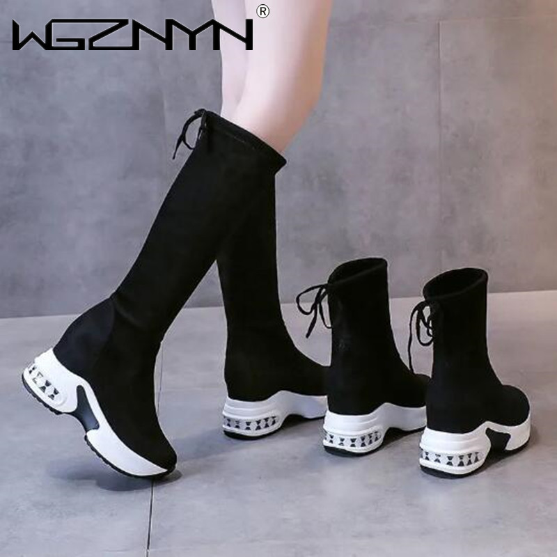 Зимние теплые высокие сапоги н – обзор и цена Knee High Boots Women