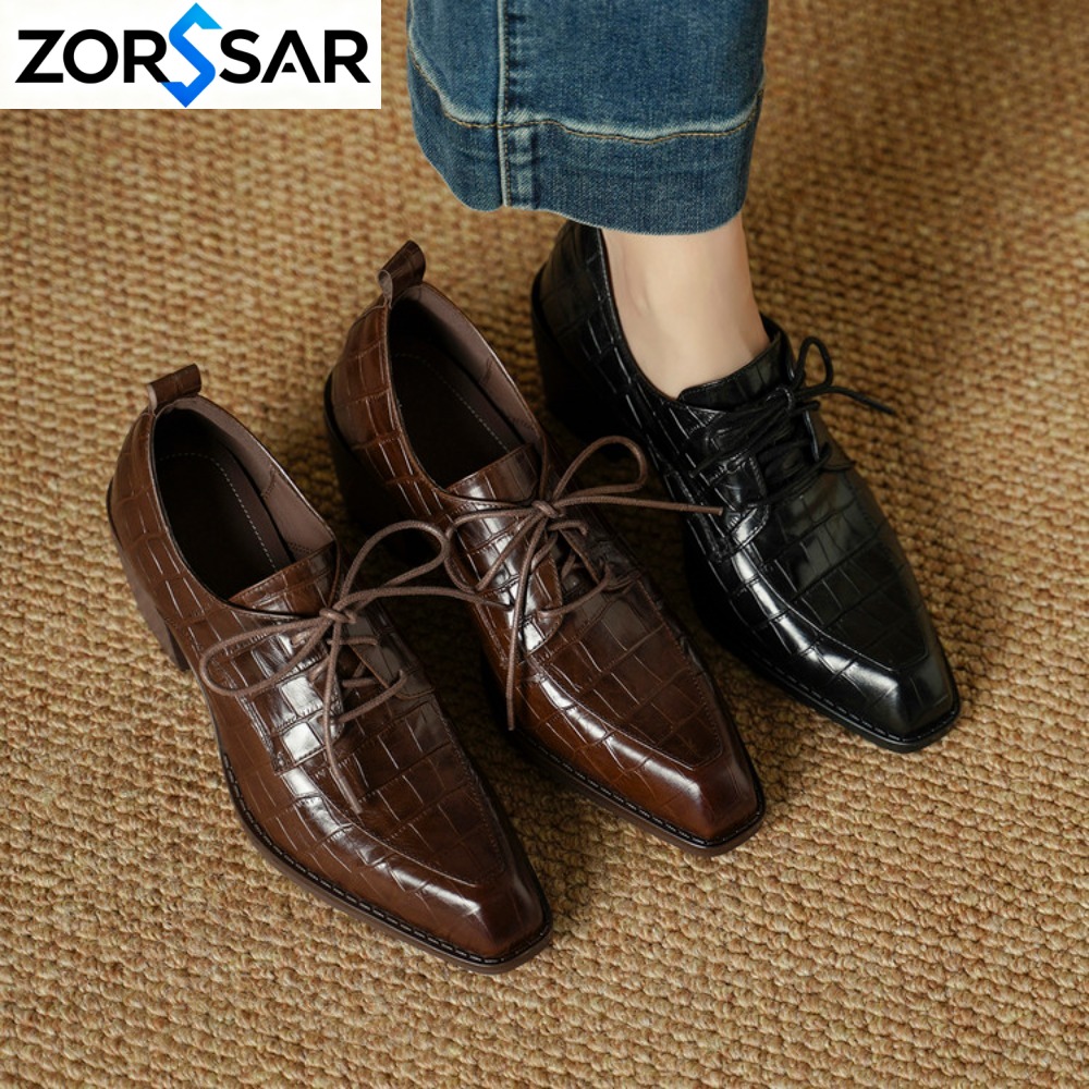 Женские туфли из натуральной к – обзор и цена Oxford Lace Up Women