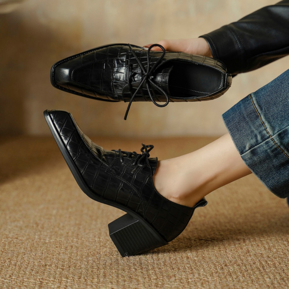 Женские туфли из натуральной к – обзор и цена Oxford Lace Up Women