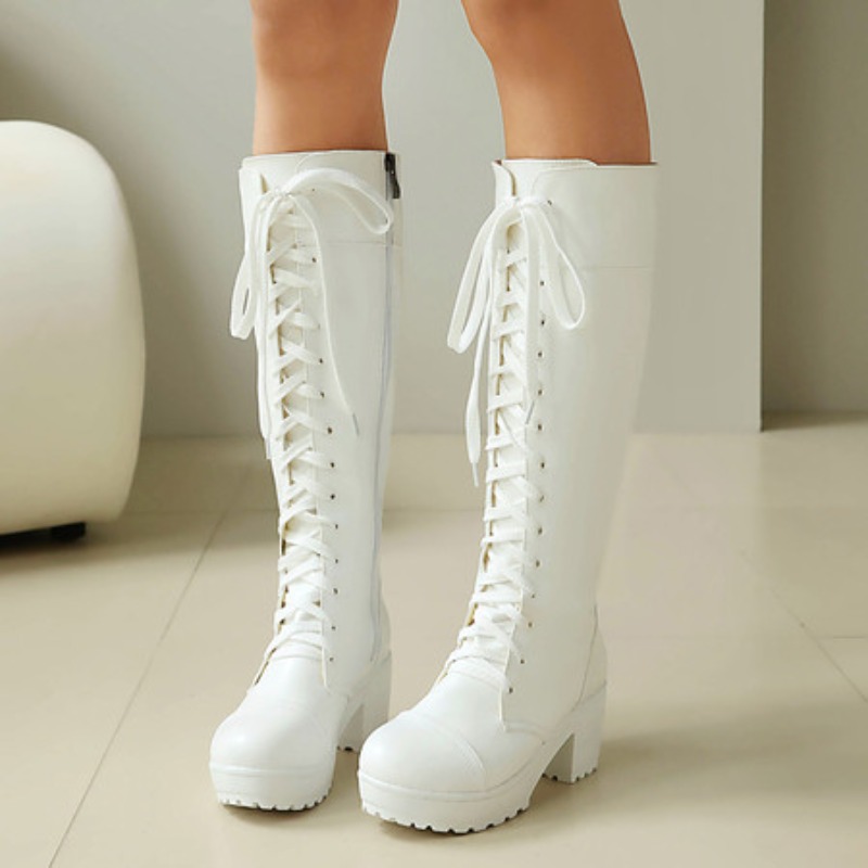 Женские армейские ботинки до к – обзор и цена Knee High Boots Women
